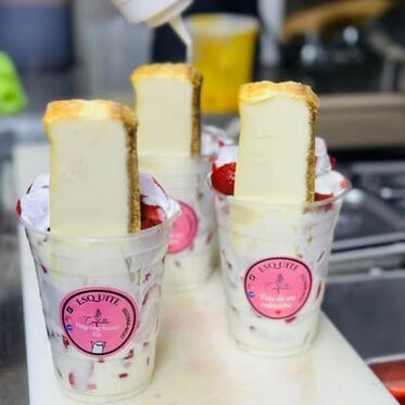 Fresas con cheesecake