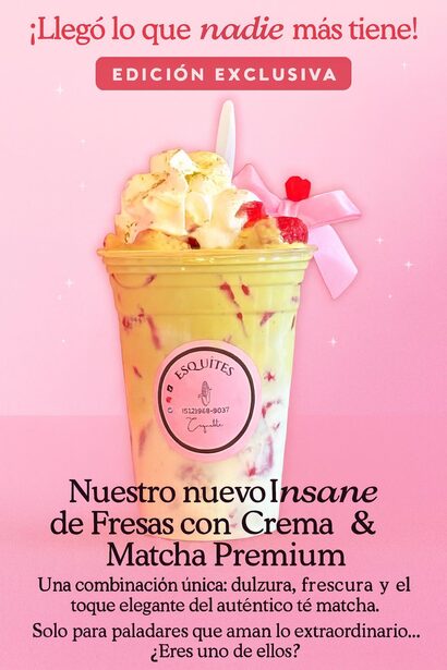 Insane Fresas con crema y Matcha